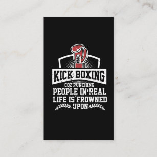 Funny Kickboxing - Geschenk für Rude Martial Arts  Visitenkarte