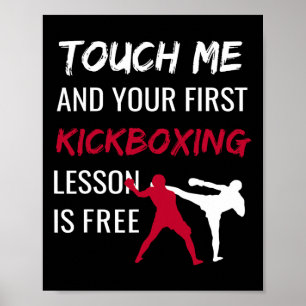 Funny Kickboxing Kick Boxing Sensei T Shirt Gesche Poster