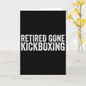 Funny Kickboxing Lover Quotes Muay Thai Kickboxing Karte (Gelbe Blume)