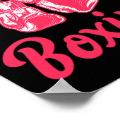 Funny Kickboxing Mama Needs Some Boxing Training G Poster (Ecke)