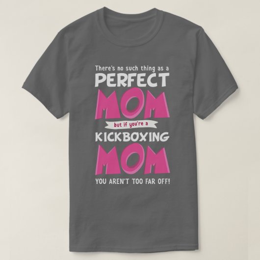 Funny Kickboxing Mama Sprichwort T-Shirt (Design vorne)