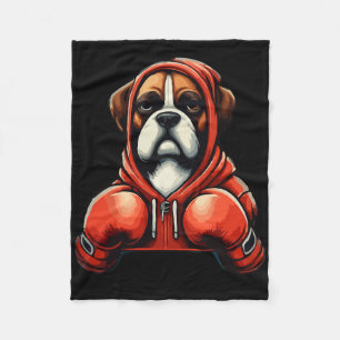 Funny Kickboxing oder Boxer Boxer Hunde Männer Fra Fleecedecke