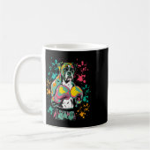Funny Kickboxing oder Boxing Boxer Hund für Männer Kaffeetasse (Links)