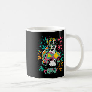 Funny Kickboxing oder Boxing Boxer Hund für Männer Kaffeetasse