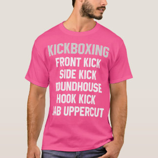 Funny Kickboxing punching and Kicking Martial Arts T-Shirt