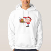 Funny Kid Fast Food Lover Burger, Fries und Drink Hoodie (Vorderseite)