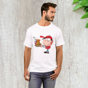 Funny Kid Fast Food Lover Burger, Fries und Drink T-Shirt