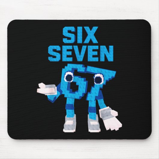 Funny Kid Meme Six Seven 6 7 Italian Brainrot Bruh Mousepad (Vorne)