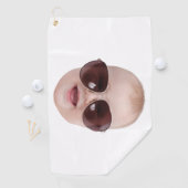 Funny Kid oder Pet Picture Gift für Vater Weihnach Golfhandtuch (Insitu)
