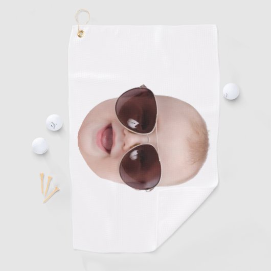 Funny Kid oder Pet Picture Gift für Vater Weihnach Golfhandtuch (Insitu)