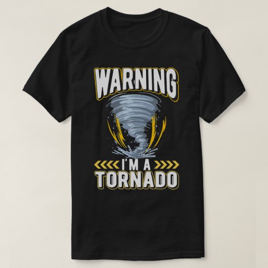 Funny Kid Tornado Lover Weather Watching T-Shirt (Design vorne)