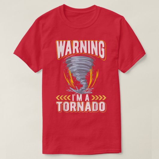 Funny Kid Tornado Lover Weather Watching T-Shirt (Design vorne)