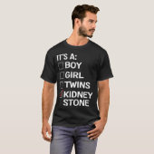 Funny Kidney Stone Meme Urology Joke Survivor T-Shirt (Vorne ganz)