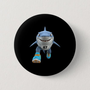 Funny Kids 67 Meme Tralalero Trala Runner Italia Button