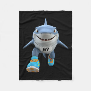 Funny Kids 67 Meme Tralalero Trala Runner Italia Fleecedecke