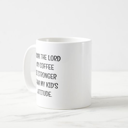Funny Kid's Attitude Sassy Tasse für Eltern (Vorderseite Links)