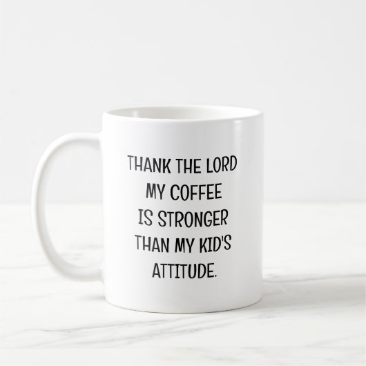 Funny Kid's Attitude Sassy Tasse für Eltern (Links)