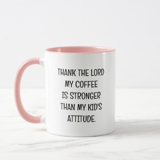 Funny Kid's Attitude Sassy Tasse für Mama (Links)