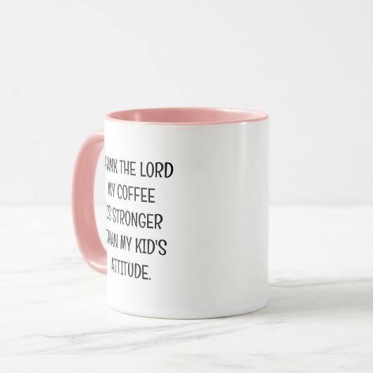 Funny Kid's Attitude Sassy Tasse für Mama (Vorderseite Links)
