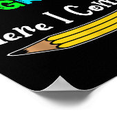 Funny Kids Back to School Achtung vor 6. Klasse hi Poster (Ecke)