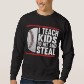 Funny Kids Baseball Coach Sweatshirt (Vorderseite)