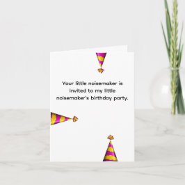 Funny Kids' Birthday Party Little Noisemakers Einladung