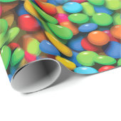 Funny Kids Candy Pattern Geschenkpapier (Rolleneckpunkt)
