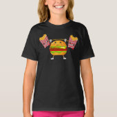 Funny Kids Cheeseburger T-Shirt (Vorderseite)