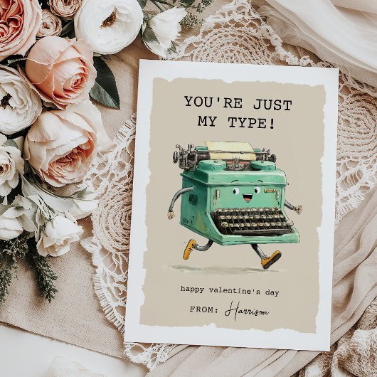 Funny Kids Classroom Valentines Day Mitteilungskarte