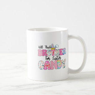 Funny Kids Egs wird Brother gegen Osterfutter taus Kaffeetasse