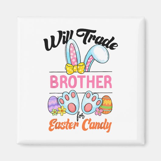 Funny Kids Egs wird Brother gegen Osterfutter taus Magnet (Vorne)