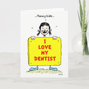 Funny Kids Positive Dental Quotes Grußkarte Karte