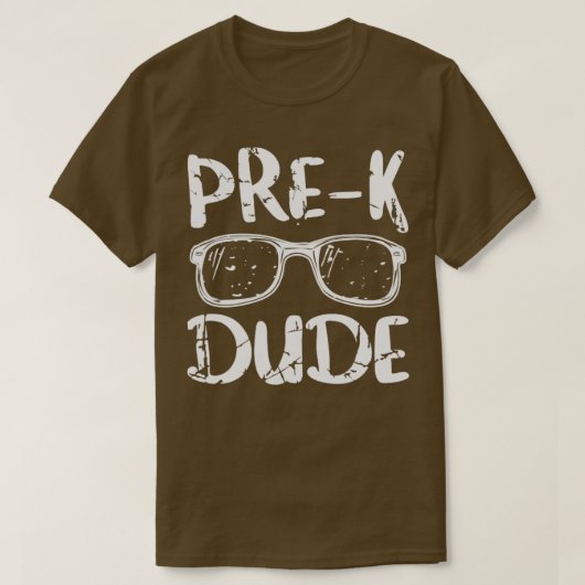 Funny Kids PreK Dude First Day of School Funny Bac T-Shirt (Design vorne)
