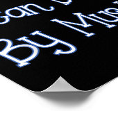 Funny Kids Shirt I Can Do It By Myself Children Bo Poster (Ecke)