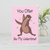 Funny Kids Valentine Day Card Feiertagskarte (Stehend Vorderseite)