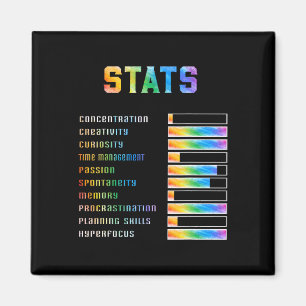 Funny Kids with Adhd Stats Neurodiversity adhd Awa Magnet