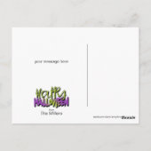 Funny Kidwrapped Mummy Baby Green ID683 Postkarte (Rückseite)