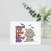 Funny Kidwrapped Mummy Baby Orange ID683 Postkarte (Stehend Vorderseite)