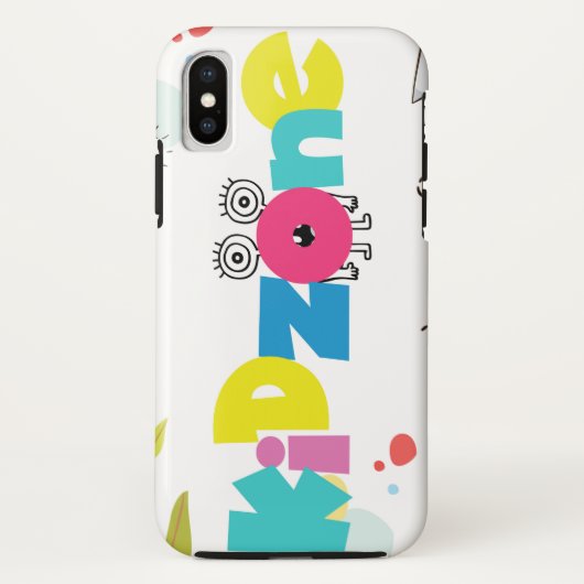Funny kidzone Case-Mate Tough iPhone X Fall Hülle (Rückseite)
