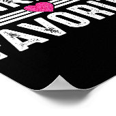 Funny Kiki'ss Favorite Son Daughter I'm Kiki's's F Poster (Ecke)