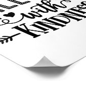 Funny Kill'em With Kindness Motivational Woman  Poster (Ecke)