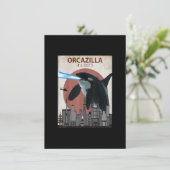 Funny Killer Whale T-Shirt Orca Lovers Gift Einladung (Stehend Vorderseite)