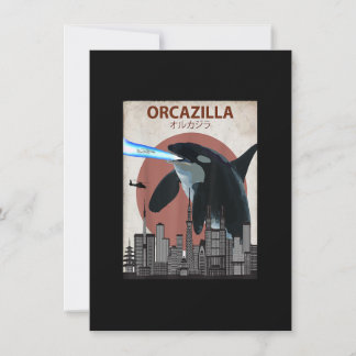 Funny Killer Whale T-Shirt Orca Lovers Gift Einladung