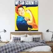 Funny Kim Jong Un Poster "We Can Do it" Remake Leinwanddruck (Insitu (Schlafzimmer))