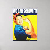 Funny Kim Jong Un Poster "We Can Do it" Remake Leinwanddruck (Vorderseite)