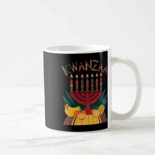 Funny Kinara Seven Candles Kwanzaa Feier 1 Kaffeetasse (Rechts)