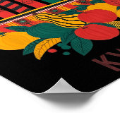 Funny Kinara Seven Candles Kwanzaa Feier 2 Poster (Ecke)