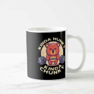 Funny Kinda Chunky Kinda Hunky Bodybuilding Gym Po Kaffeetasse