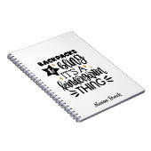 Funny Kindergarten personalisiertes Geschenkpapier Notizblock (Rechte Seite)