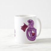Funny King Cobra Snake Rock Knitting Kaffeetasse (VorderseiteRechts)